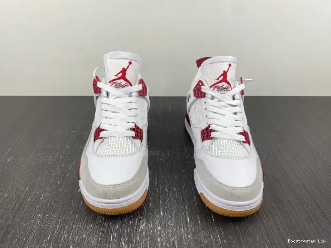 Bmlin Red Retro Jordan 4 DR5415-160 Pine SB 0526